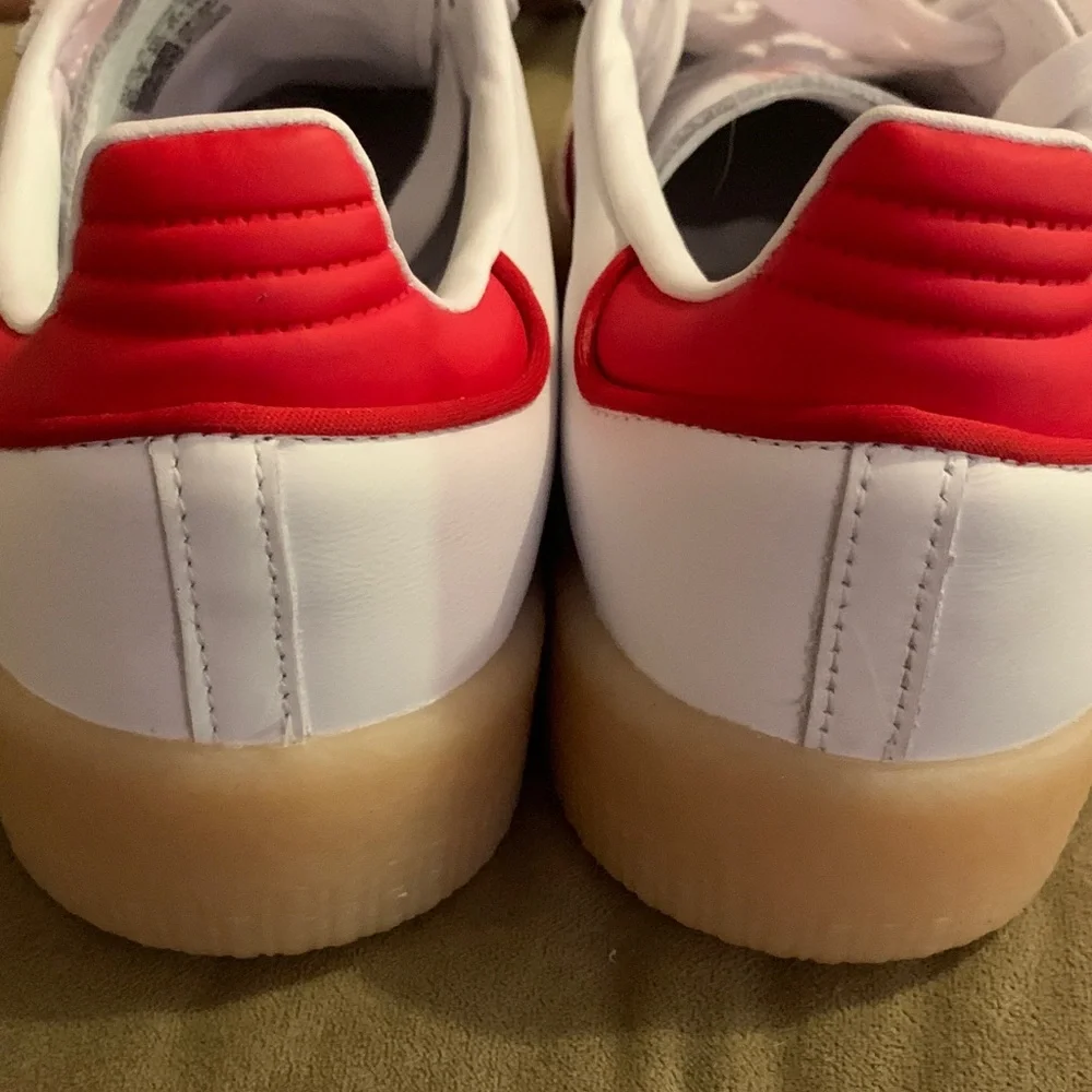 Adidas White and Red Trefoil Logo - Picture 6 of 6